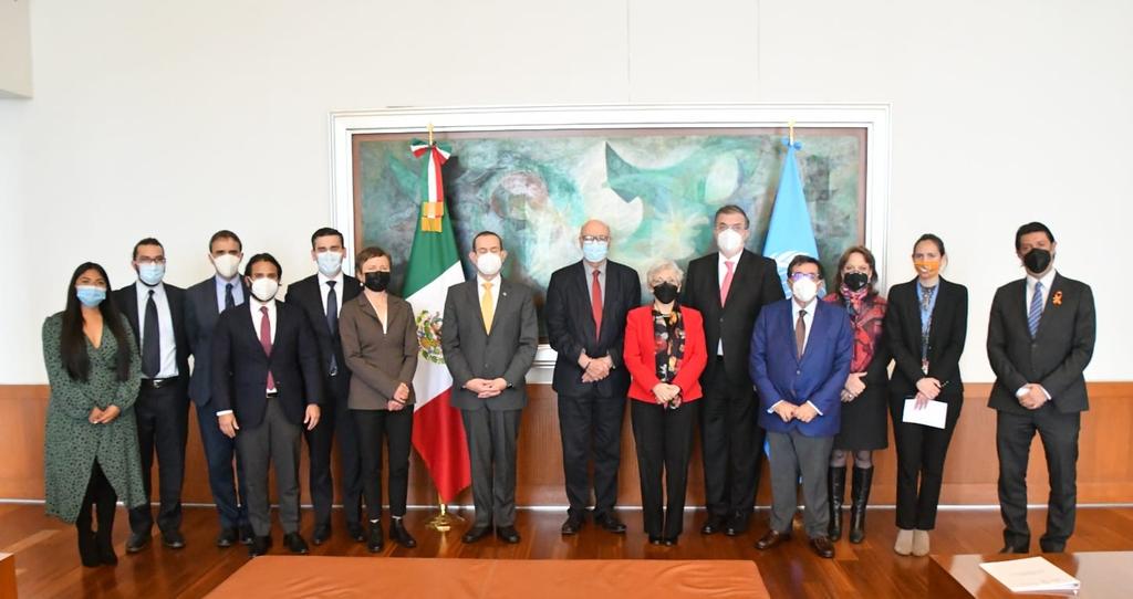 Canciller Ebrard se reúne con integrantes del Comité contra la Desaparición Forzada de Naciones Unidas