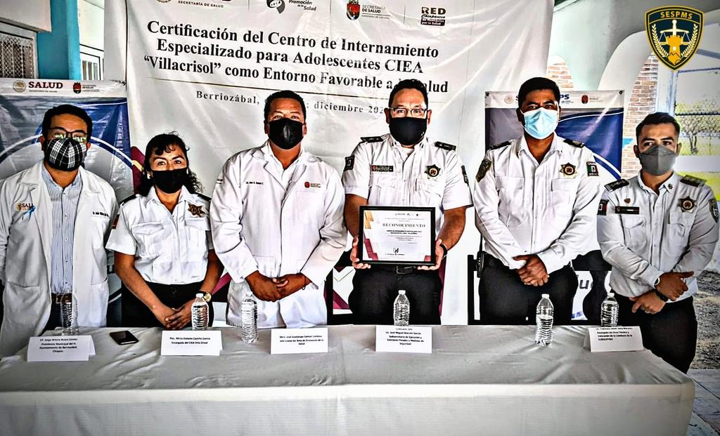 Obtiene CIEA "Villa Crisol" Certificación del Programa "Entorno Favorable a la Salud"