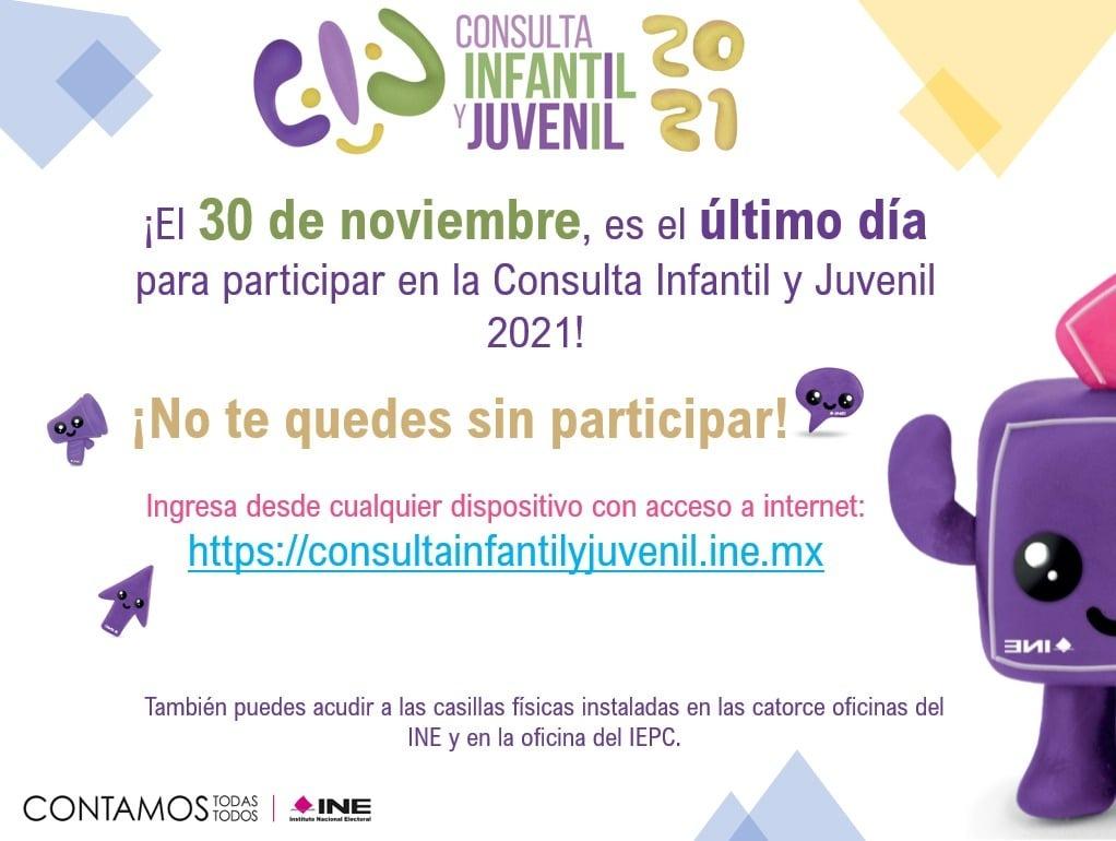 Aún hay tiempo para participar en la Consulta Infantil y Juvenil 2021