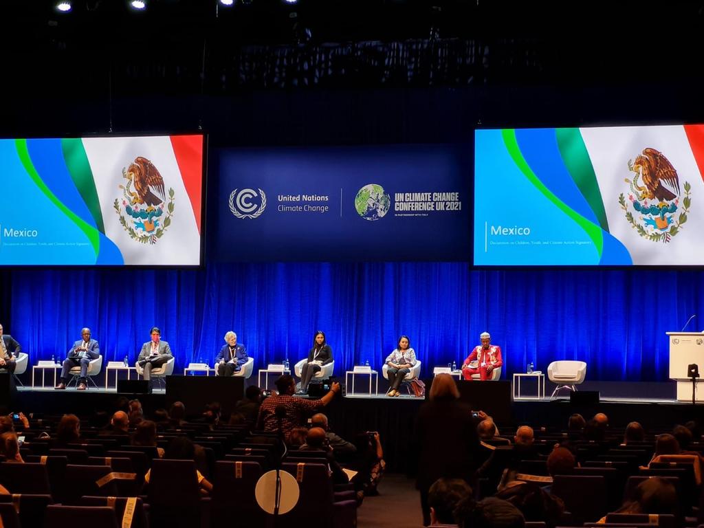 México continúa impulsando los derechos de las niñas, niños y jóvenes en la COP26