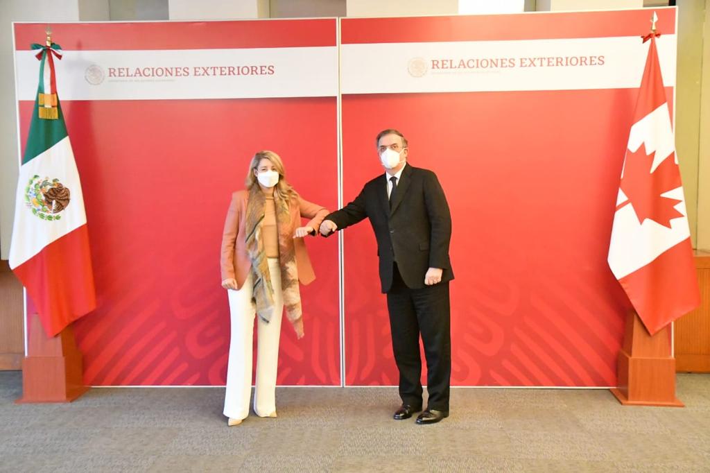 Previo a la Cumbre de América del Norte, el canciller Ebrard se reúne con homóloga canadiense