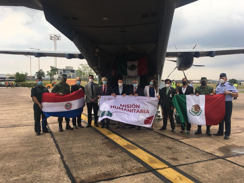 México dona 150 mil dosis de vacunas contra COVID-19 a Paraguay