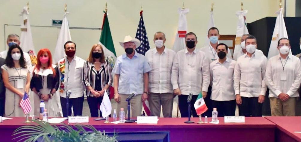 México y Estados Unidos dialogan en Tabasco sobre plan de acción para desarrollo del sur del país junto con gobernadores de la región