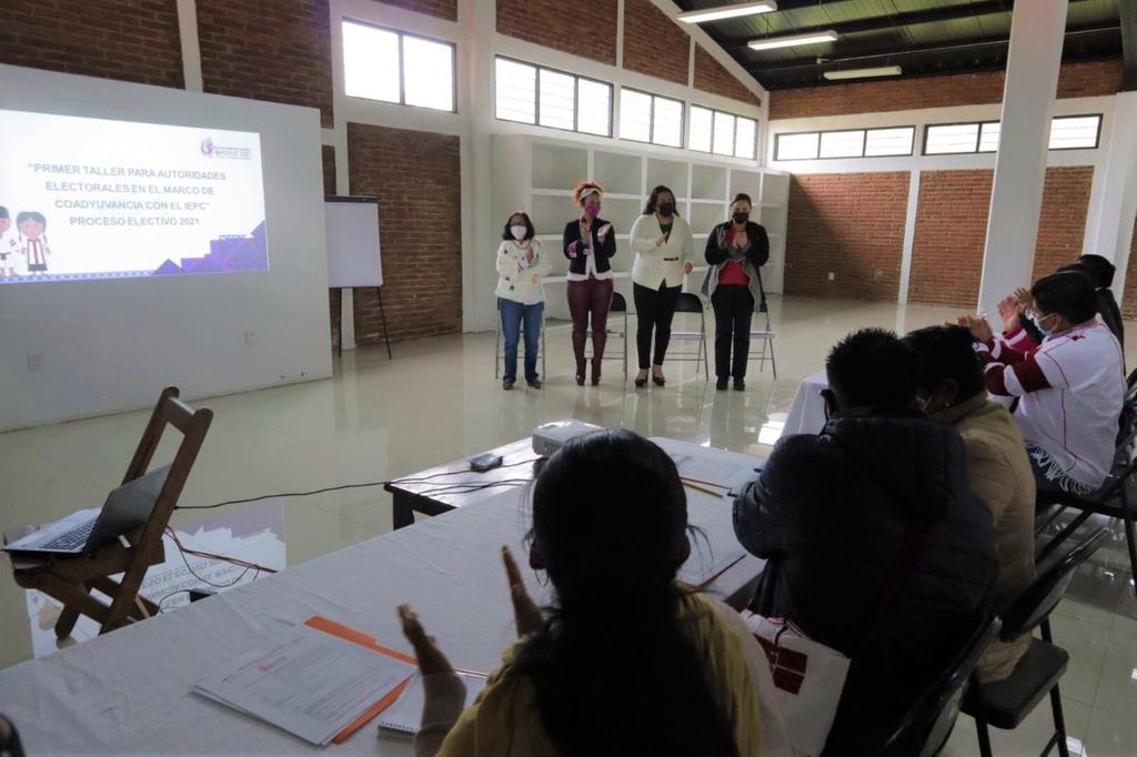 Realiza IEPC “Primer Taller para Autoridades Electorales”, dirigido al Órgano Electoral Comunitario de Oxchuc