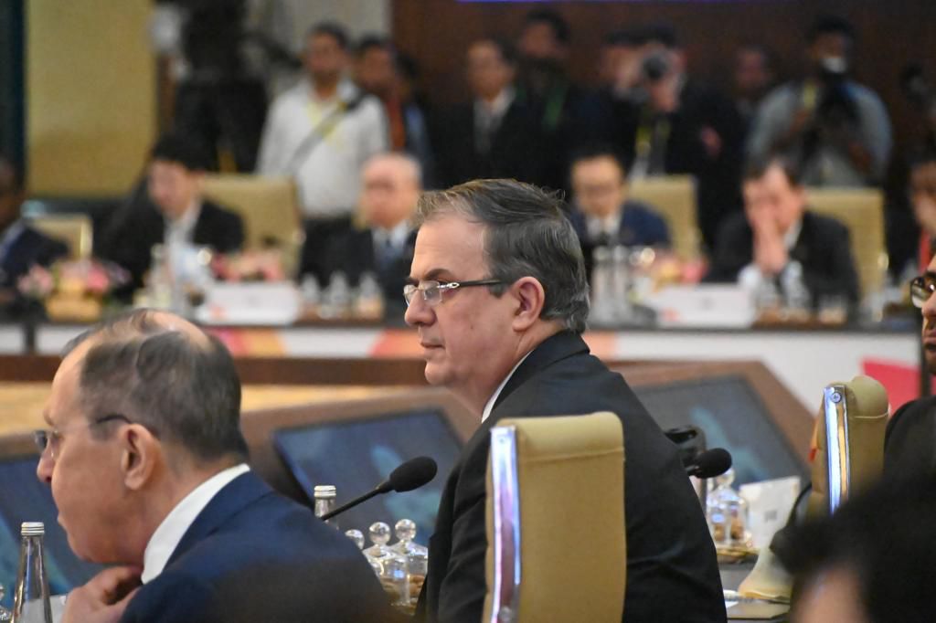 El canciller Marcelo Ebrard llama al G20 a combatir el tráfico internacional de armas y fentanilo