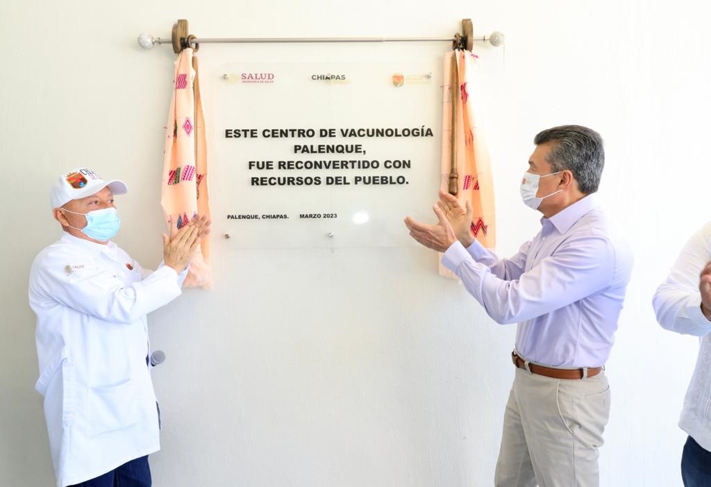 Rutilio Escandon reinaugura centro de vacunologia