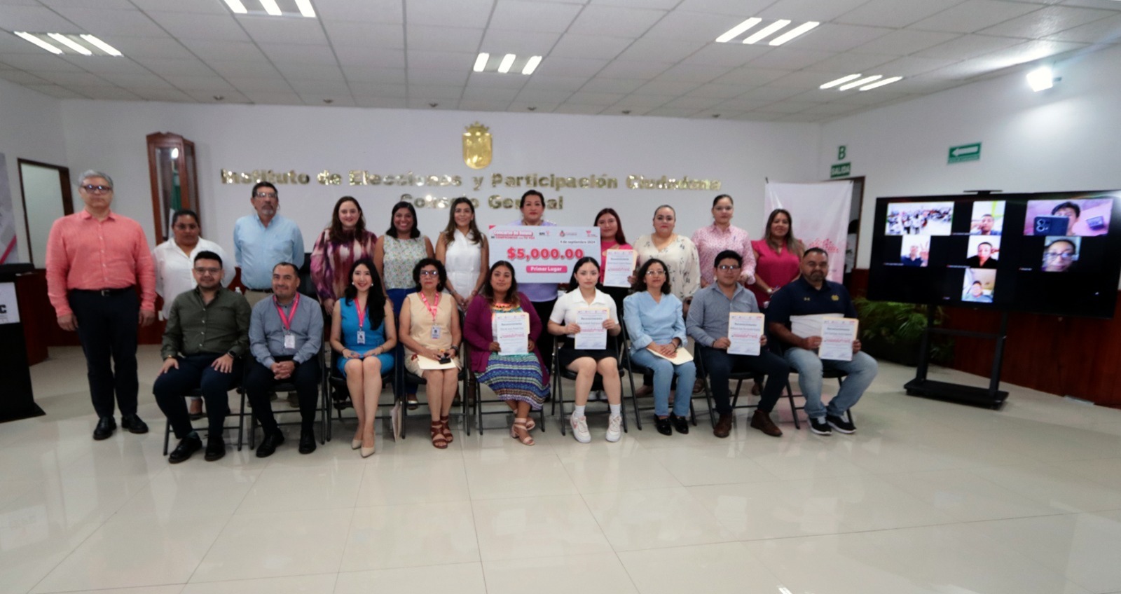 Entrega IEPC premios del concurso de relato 