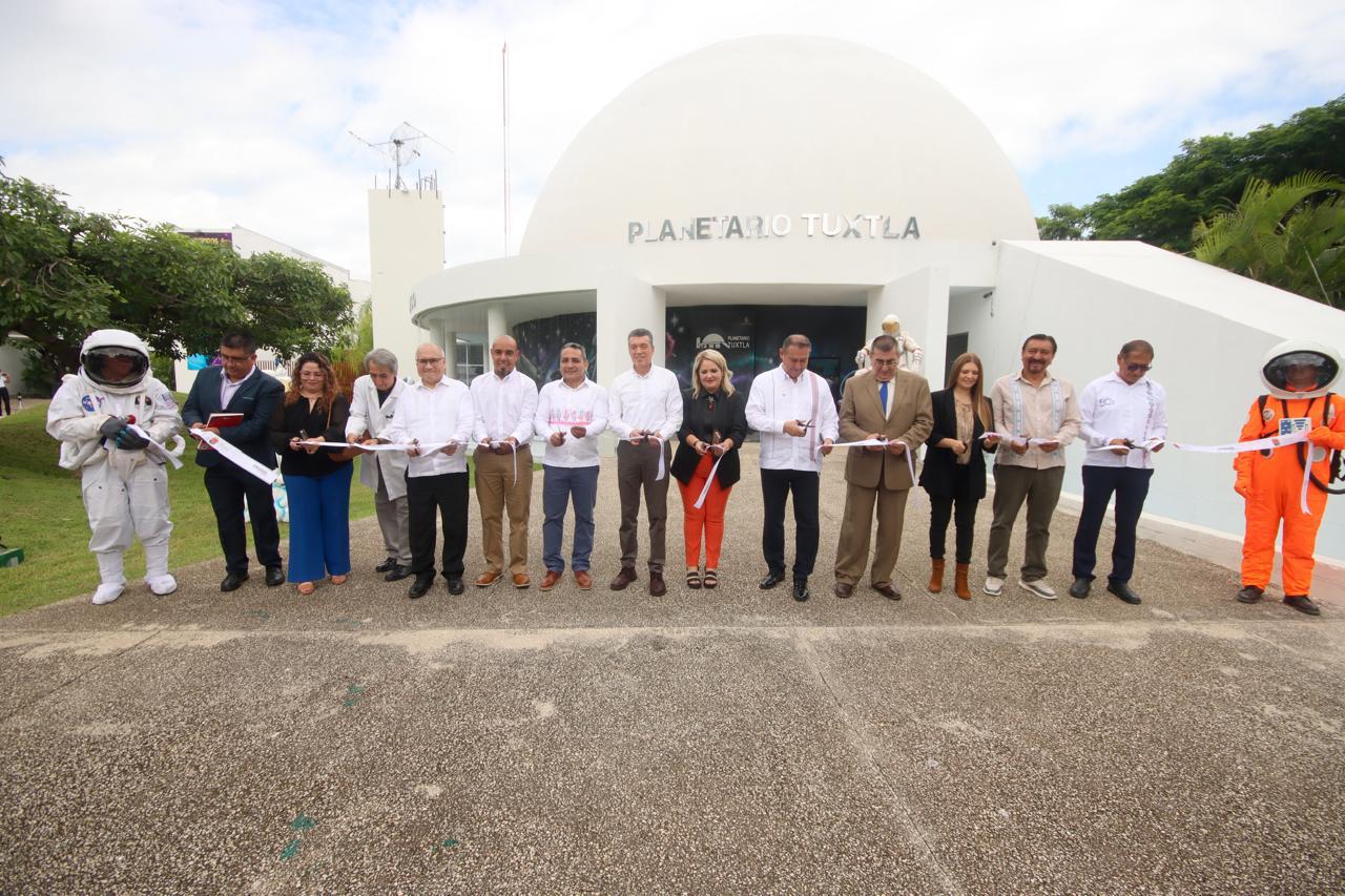 Inaugura Rutilio Escandón la Estación Terrena “Chiapas 1” y modernización del Planetario Tuxtla 