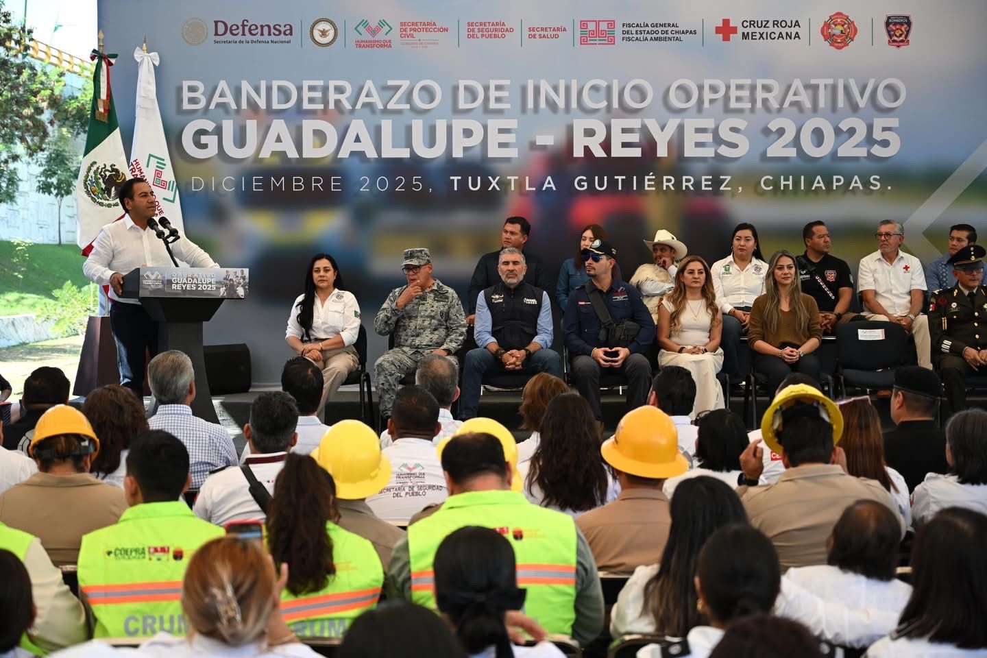 Encabeza Eduardo Ramírez banderazo de inicio del Operativo Guadalupe-Reyes 2025