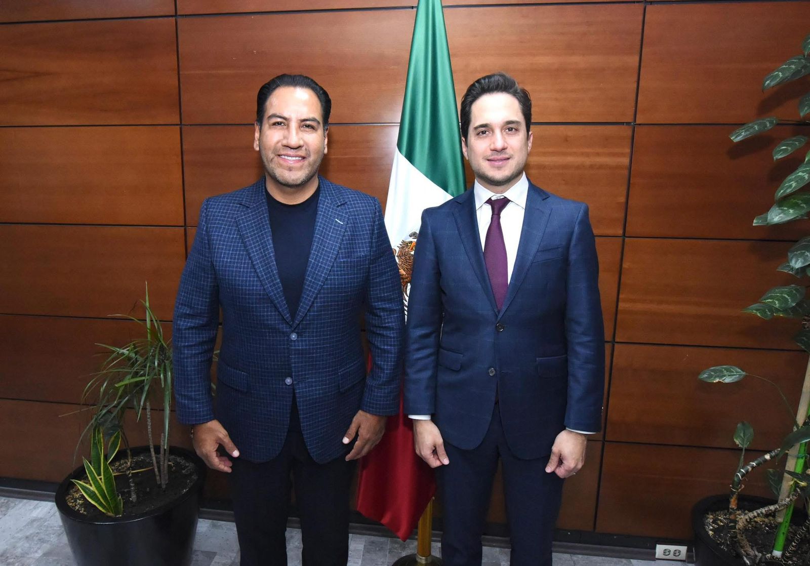 Eduardo Ramírez se reúne con el director general de Banobras, Jorge Mendoza Sánchez 