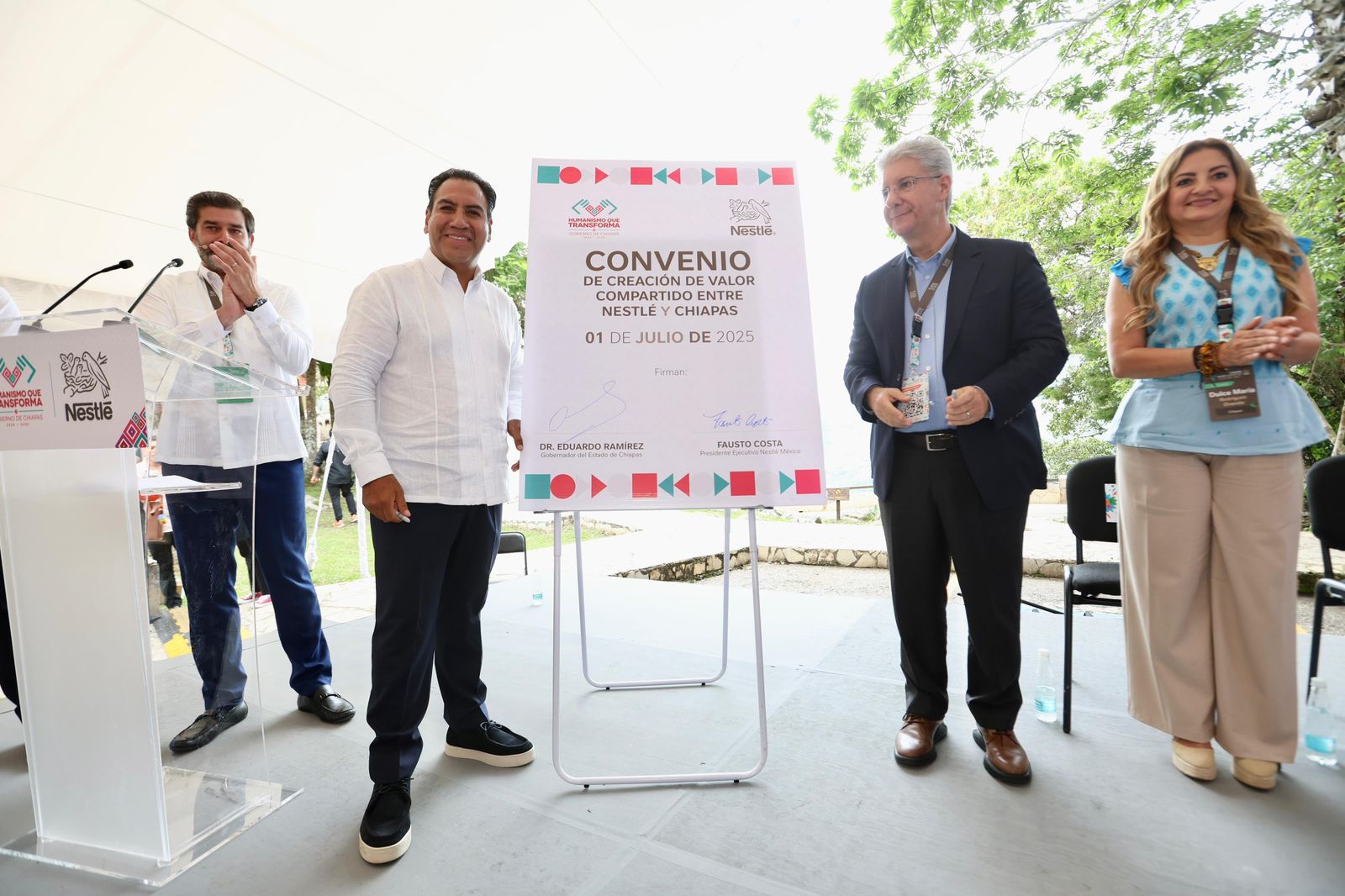 Eduardo Ramírez y Nestlé suman esfuerzos por un desarrollo justo, sostenible y con valor social en Chiapas 