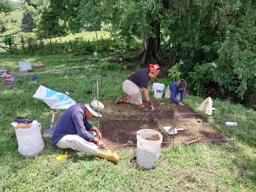 Estudiantes de Arqueología de la UNICACH en el Proyecto Palenque 