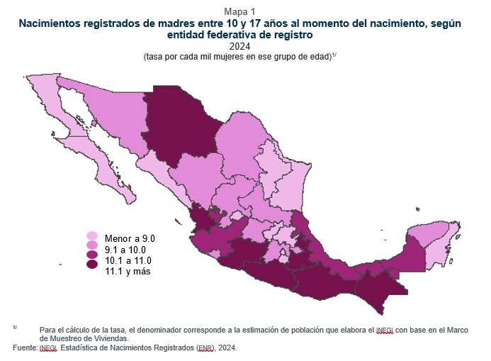 Chiapas, “líder” en nacimientos adolescentes 