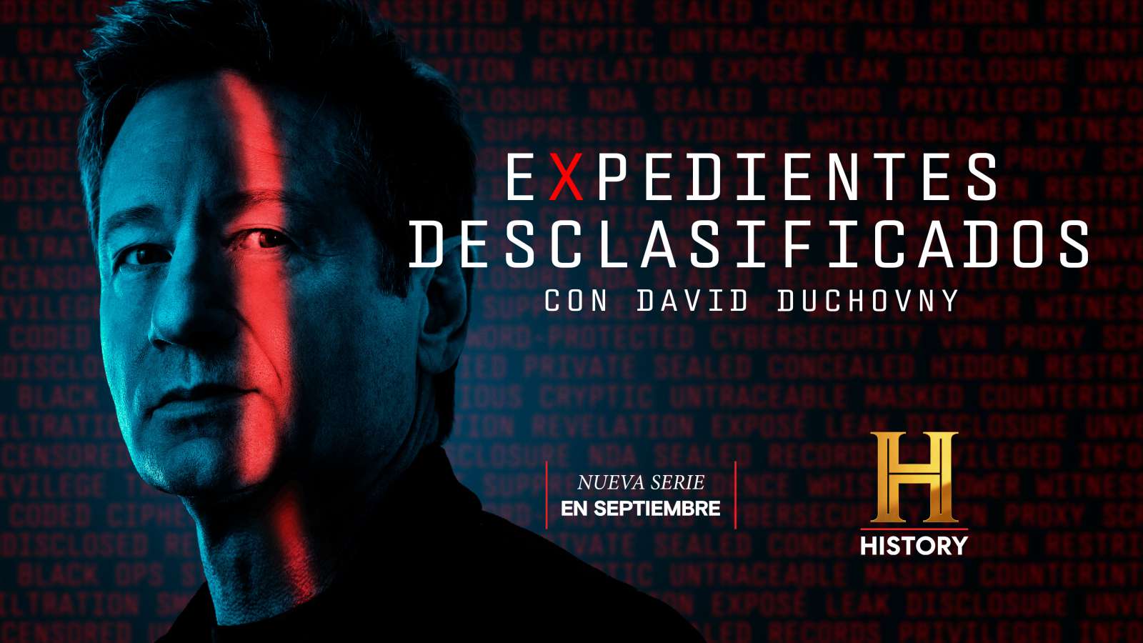 DAVID DUCHOVNY LLEGA A HISTORY PARA PRESENTAR “EXPEDIENTES DESCLASIFICADOS” 