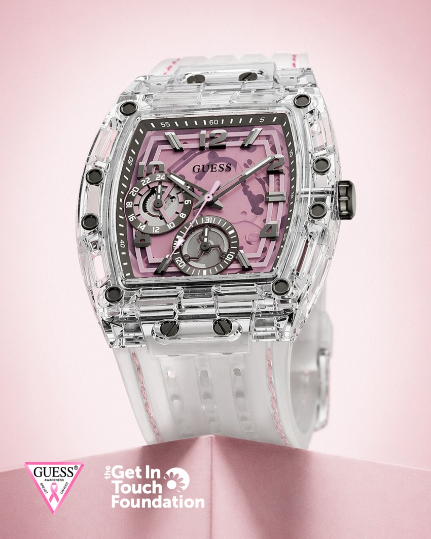 GUESS WATCHES PONE EL PROPÓSITO EN PRIMER PLANO CON RELOJES EN VIBRANTES TONOS ROSA