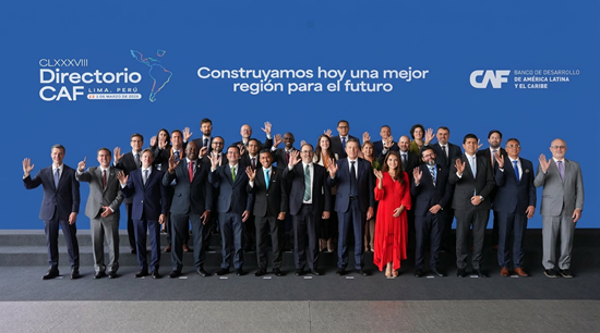 CAF aprueba 1,130 millones de dólares para impulsar el desarrollo sostenible de América Latina y el Caribe