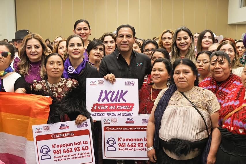 Eduardo Ramírez reafirma compromiso con los derechos y la seguridad de las mujeres de Chiapas