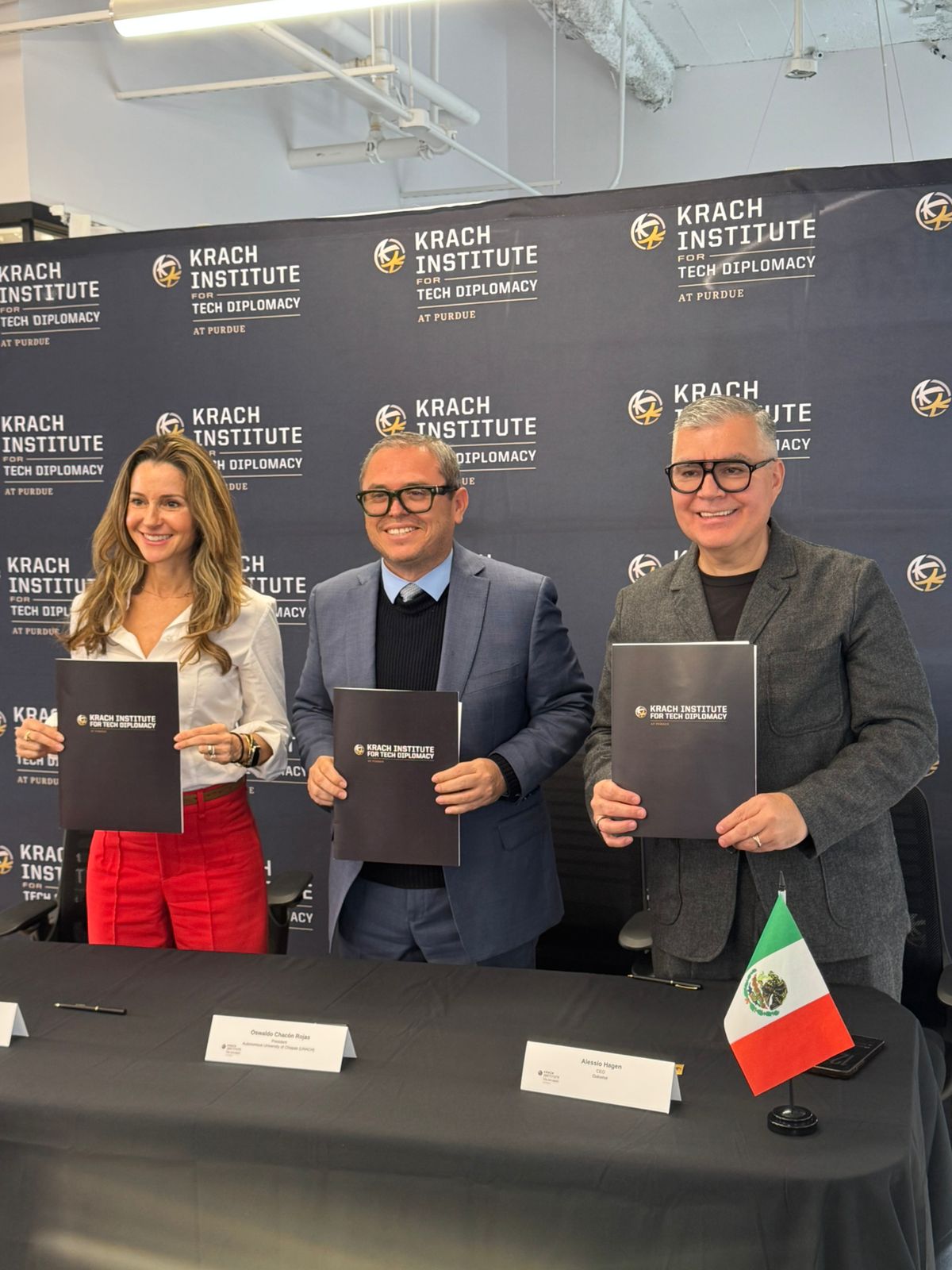 Es UNACH la primera universidad mexicana que acuerda trabajar con Krach Institute for Tech Diplomacy at Purdue