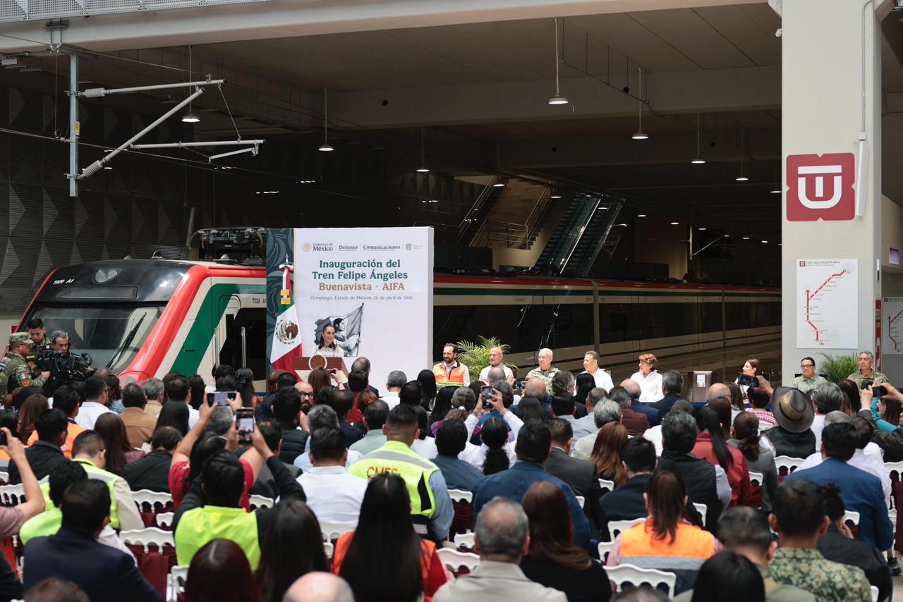 PRESIDENTA CLAUDIA SHEINBAUM INAUGURA EL TREN FELIPE ÁNGELES, BUENAVISTA-AIFA