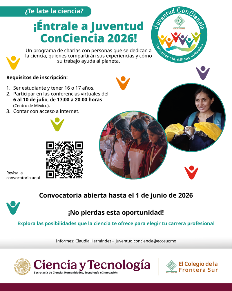 ECOSUR fomenta las vocaciones científicas entre las juventudes