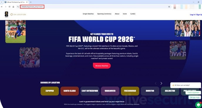 Detectan 5 sitios falsos que suplantan a FIFA para vender boletos y mercancía del Mundial 2026