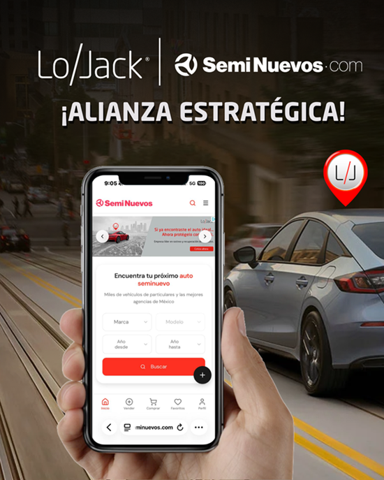 LoJack y Seminuevos.com anuncian una colaboración estratégica para ofrecer mayor confianza y seguridad en la compra de vehículos.