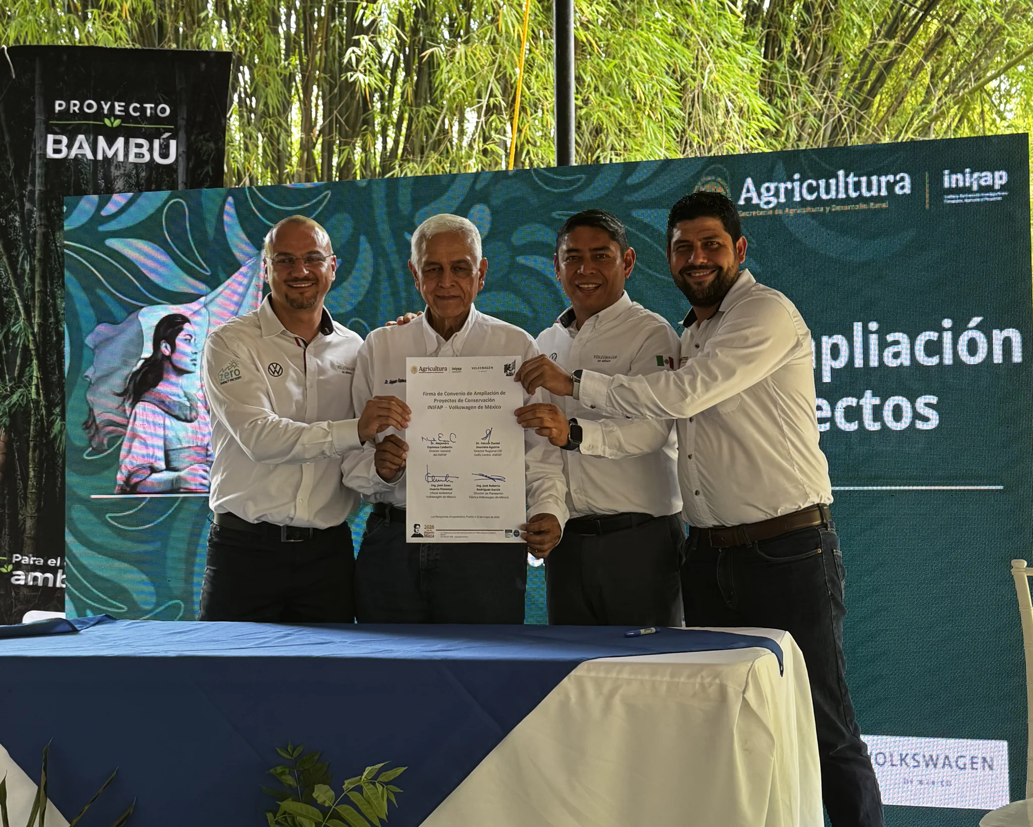 Volkswagen de México e INIFAP extienden alianza ambiental y dan paso a una nueva etapa de conservación en Puebla