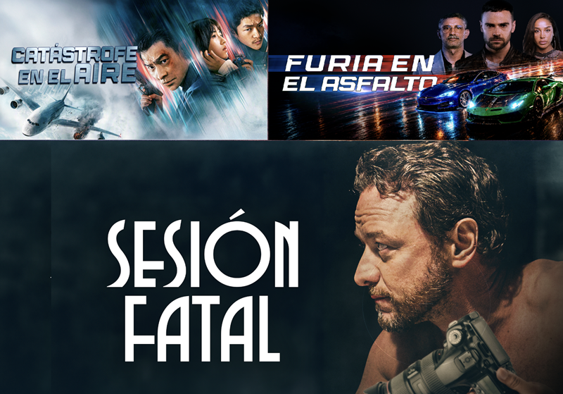 Junio de alto voltaje en Adrenalina Pura+ con los estrenos de Furia en el asfalto, Sesión fatal y Catástrofe en el aire