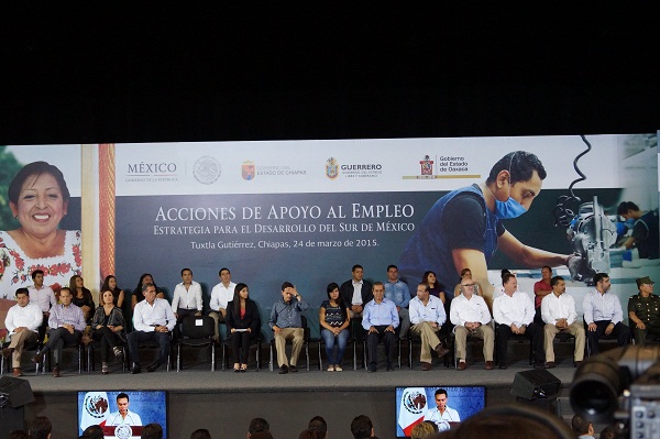 Realiza el presidente Peña acciones para el empleo e la Zona sur