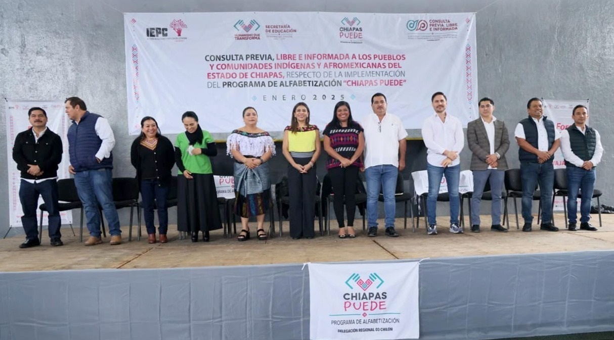 Continúa IEPC con la consulta respecto al Programa de Alfabetización “Chiapas Puede”